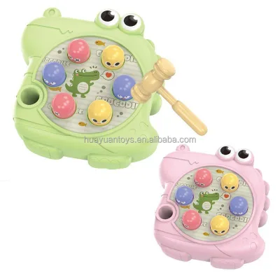 Hot Selling Children Educational Toy Cute Decompression Crocodile Shape Whack a Mole Game for Kids