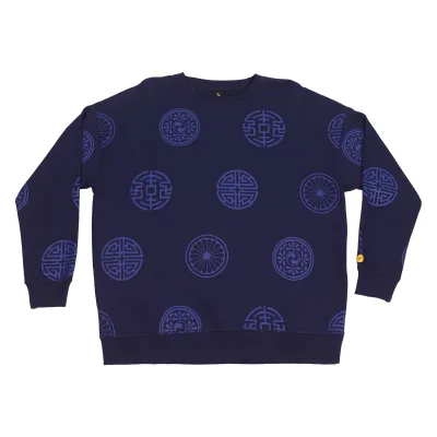 360gsm Sweatshirt OEM French Terry Pullover Plain Dyed 100% Cotton Oversized Custom Logo Printing Crewneck Sweatshirt