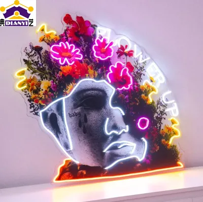LED Neon Light Sign 5V USB Powered Wall Decor Acrylic for Landscape Bedroom Birthday Gifts Fans Neon Lights for home