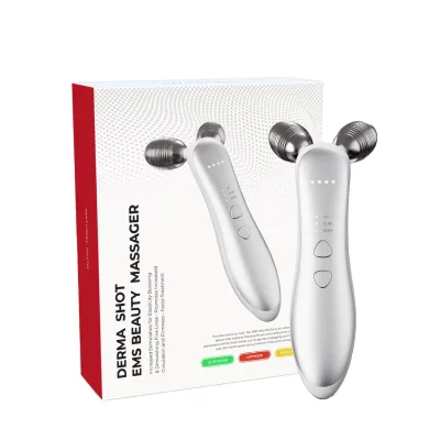 Microcurrent Facial Device & Massager USB Rechargeable Face Roller with Heated Technology for Skin Care at Home