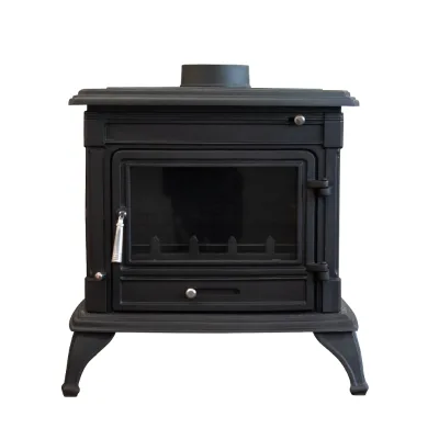 Warm Fashion Mild Steel Wood Stove Matt Black Traditional Design for Hotel Use 720x460x710mm 165kg 1 Year Warranty