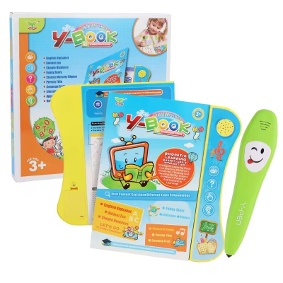 English Learning Vocal Speaking Book Tablet Pad Learning Machine Tools Kids Laptop Pad Toys Educational E Book for Baby Infant