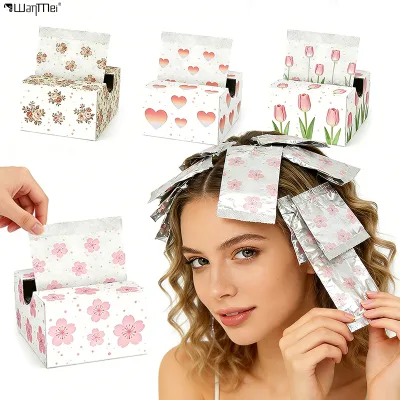 Wanmei Custom Barbershop Hair Foil Sheets Professional Hair Foils for Highlighting and Salon Use Aluminum Foil Sheets for Hair