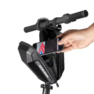 Waterproof Mountain Bike Electric Scooter Frame Bag EVA Material 2L 3L Capacity Zipper Closure Adjustable Strap for Road Cycling