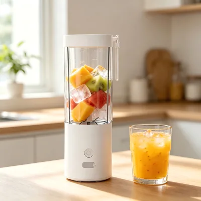 Factory Wholesale Cordless Centrifugal Juicer Stainless Steel 350ml USB Rechargeable Portable Food Mixer Outdoor Household