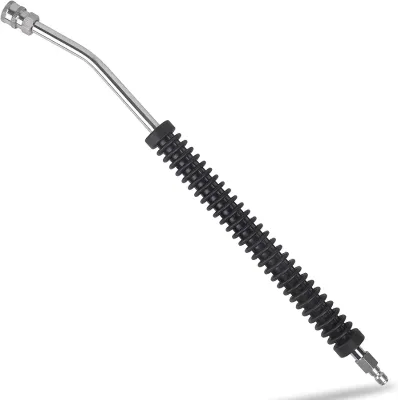 Aojuelei Electric Washer Wand Extension 1/4 Inch Quick Connect Plug 4000psi Chrome Plated Steel Car Wash Accessories 1 Year