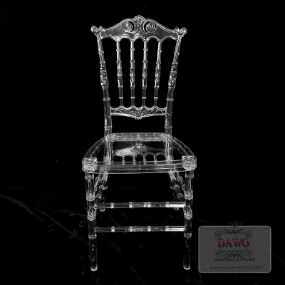 Direct Manufacturer Transparent Acrylic Chair Cushion Clear Transparent Wedding Dining Modern Outdoor Restaurant Use