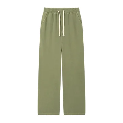 High Quality Heavy Oversized Striped Wide Leg Sweatpants Women Essentials Jogging Trousers Jogger Sweat Pants