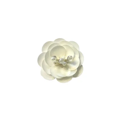 Factory Direct Handmade 3.5 cm Colored Plastic Three-Dimensional Flower for Clothing Luggage Shoes DIY Decorative Accessory