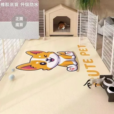 Hot Sell Custom Printed Carpet Mat Litter Mat PVC Waterproof Washable Floor Mat