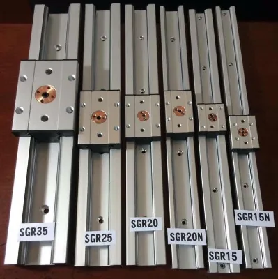 SGR Built in Dual Axis Linear Guide Rail SGR10 SGR10E SGR15 SGR15N SGR20 SGR20N SGR25 SGR35 Linear Motion Guideway Custom Length