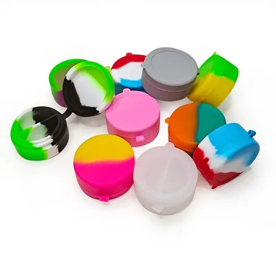 7ml Circular Silicone Can for Kitchen and Camping Connected Silicone Box for Storage