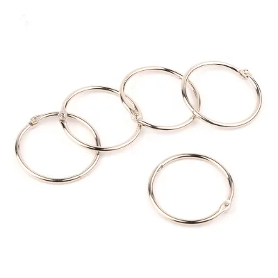 sliver color book ring 38mm loose-leaf binding iron ringclip ring DIY book shower office stationery metal ring
