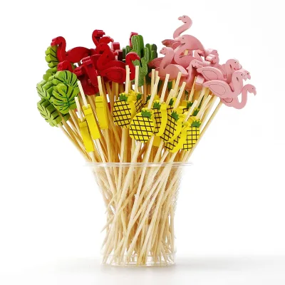 Natural Bamboo Skewer High Quality Bamboo Twisted Skewers Barbecue Tools Fruit Stick From Vietnam Wholesale