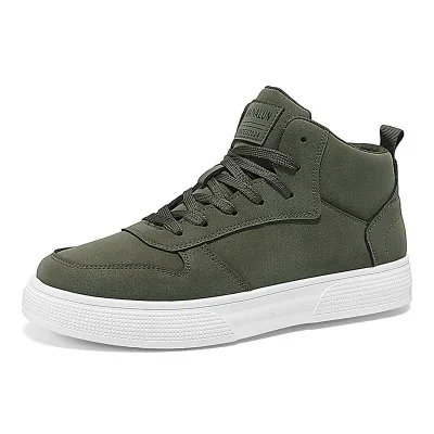 Cross-border Hot-Selling Extra-Large Size Men's Sneakers Casual Sports Shoes Leather Upper Breathable Durable Spring Summer
