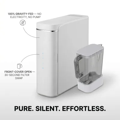 2026 Hot Sale Under Sink Reverse Osmosis Water Filtration System with Detachable Jug, Low Pressure Start, No Pump Required