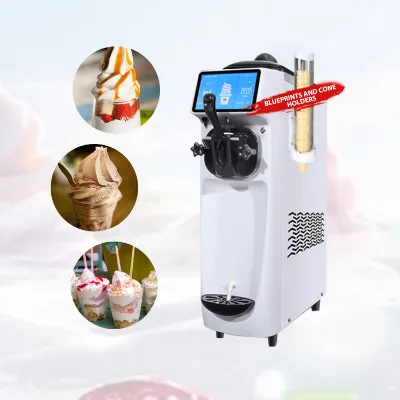 Korean Cane Continous Maker Soft-serve Soft Serve Kon Small Ice Cream Machine for Home Use