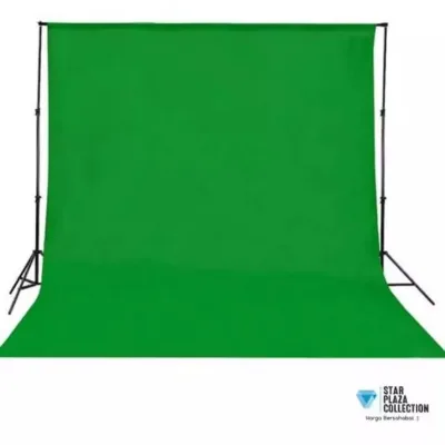 2 X 3-meter Green Screen Photography Backdrop High-quality Atmosphere-enhancing Live-streaming Background Clothing ID Photo