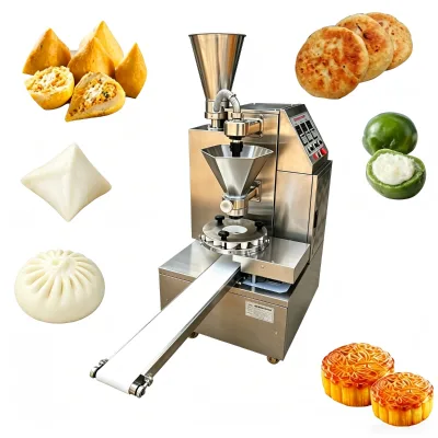 Small Bozai Automatic Motor-Driven Mooncake Kubba Coxinha Forming Machine High Safety 50 Pcs/Min