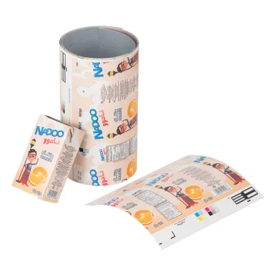 Manufacture Custom Printing Aluminium Foil Laminated Paper for Beverages Packaging Aseptic Materials Rolls