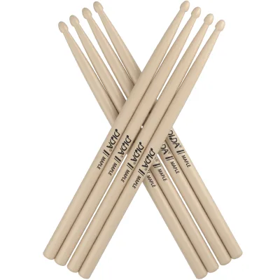 Factory Direct Price Eco Friendly Natural Wood Drum Sticks Comfortable Lightweight Small Drumsticks for Kids Beginners