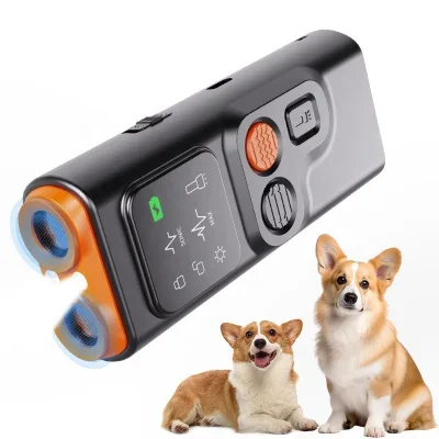 Anti Barking Device Dog Bark Deterrent Device With HD Display and LED Flashlight Rechargeable Stop Bad Behavior for Dogs