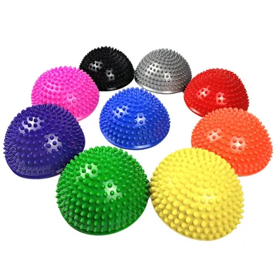 M207  Durian Yoga Ball with Spiky Surface - Anti-Slip PVC Exercise Ball for Core Training & Muscle Massage, 16cm Anti-Burst