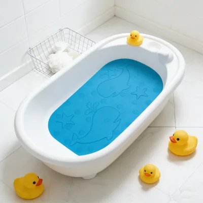 Custom Bathroom Non Slip AntiMassage Multipurpose Silicone Bath Tub Bathtub Shower Mat