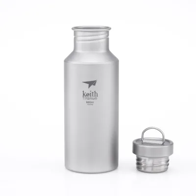 Wholesale 100% Pure Titanium Water Bottle Single Wall Light Weight Portable Leakproof Gym Sport Cup Eco-Friendly