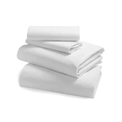 Hotel Supplies Bed Sheets White Wholesale 100 Cotton Bedding Set for Hospital and Hotel Bed Sheets Bedding Set