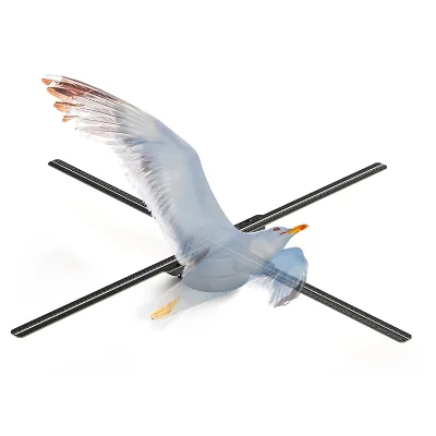 Cloud Android Holographic Wall Advertising 3D Led Fan Hologram Large Screen Wifi Data Transfer