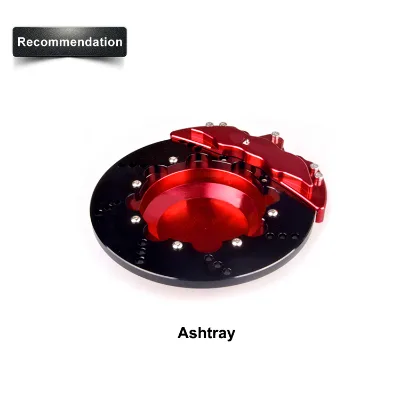 JDM Racing Culture 15CM Aluminum Brake Caliper Shape Rotatable Tobacco Jar Car Ashtray for Car