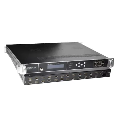 Encoding Modulator up to 24 Channel HD H.264 HD MI to RF Encoder Modulator for Digital TV Broadcasting System