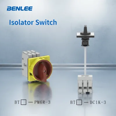 BENLEE High Quality 3-4 Poles Panel Installation Isolator Switch 40A/ 80A/ 125A IP 65 Load-Break Function at 800V