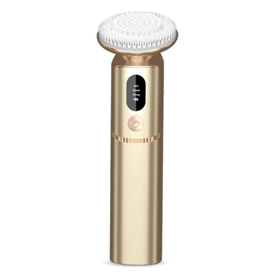 Multifunctional Silicone Electric Facial Cleanser Handheld Soft Bristles Waterproof Pore Cleaning for Home Use