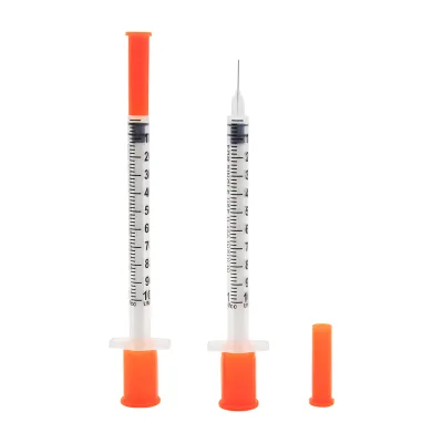 Sterile Disposable Medical I n s U l I n Syringe With Fixed Ultra Fine Needle U-40/U-100 0.3ml/0.5ml/1.0ml