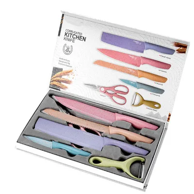 Wholesale color chef knife set for kitchen