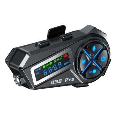 LED Display Intercom Motorcycle With Two Riders Communication Function Wireless Helmet Bluetooth Intercom for Motor Riding