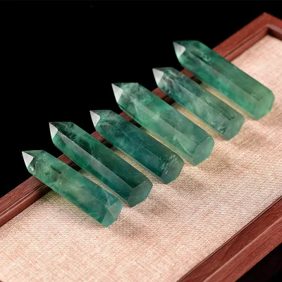 Wholesale Natural Crystal Green Fluorite Tower. Excellent Choice for Home Decorations.