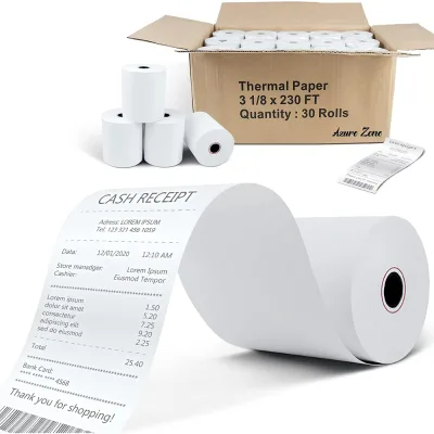 Free Sample Thermal Paper Roll 3 1/8 X 230 High Quality Raw Materials Termal Paper Roll