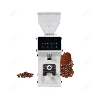 Zero Residual 1100RPM Fast Speed Grinding Home Coffee Grinder With 50mm Stainless Steel Burrs Built in Powder Vibrating Hammer