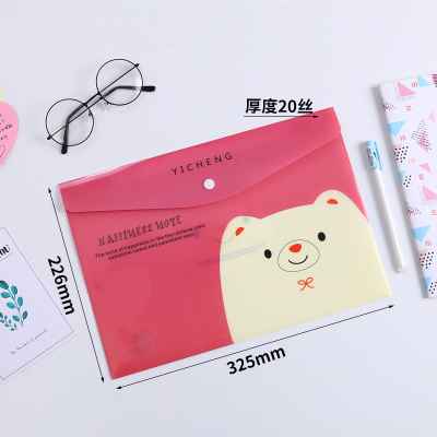 Office and School Pack Plastic Poly File A4/ A5 PP Document Envelope File
