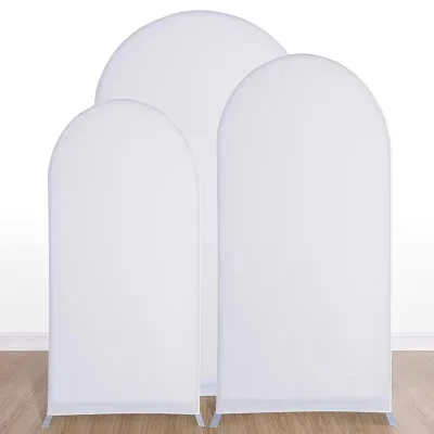 All-Inclusive U-Shaped Wedding Arch Cover Outdoor Decoration with Iron Cloth Background Screen for Party Decorations