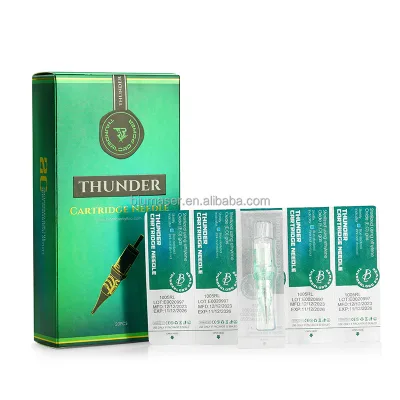 Top Sales Thunder Tattoo Needles With Prevent Backflow Silicone Membrane for Tattoo Machine Permanent Makeup Machine