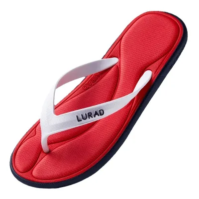 2024 New Arrival Men's Fashion Classy Flip-Flops Stylish Abrasion-Resistant Sandals 3D Printed Logo Open Toe Flat Slides Beach