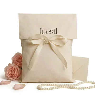 Custom Logo Printed Eco Recycle Drawstring Packaging Cotton Dust Bag Soft Fabric Pouch Storage Cotton Dust Envelope Bag