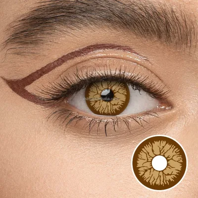 Halloween Cartoon Style Vampire Veil Cosplay Contact Lenses Comfortable Soft Monthly Use High Oxygen Permeable Design Free