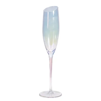 Crystal Colored Embossed Vintage Glass Drinking Cup Vintage Goblet for Wine Whiskey Champagne