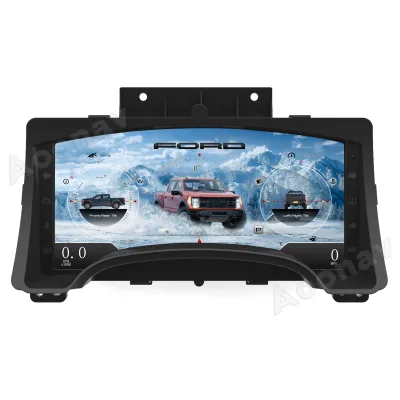 Aoonav 13.1 Inch Dashboard Player for Ford F150 2009-2012 Car LCD Digital Cluster Stereo Virtual Speedometers Unit Linux System