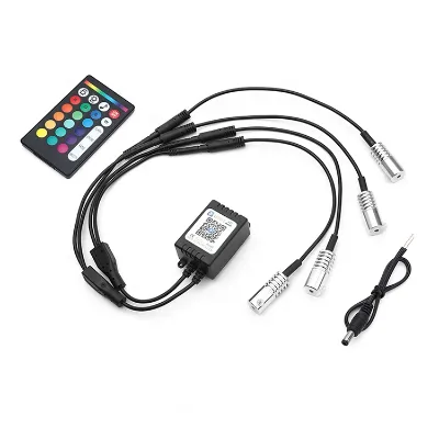 1.5W Interior Led Lights for Cars RF Remote Control for Fiber Optic Atmosphere Light Four Head